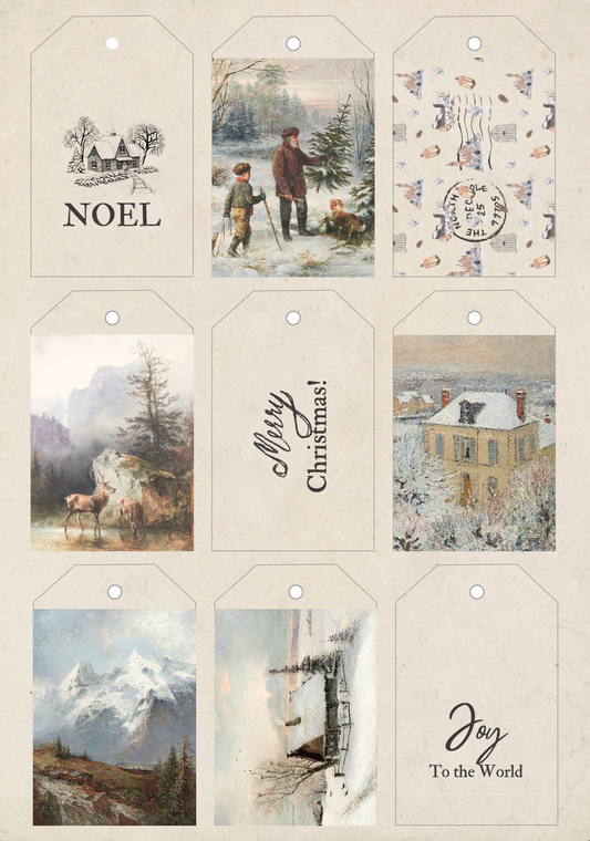 FREE Vintage Christmas Gift Tags DOWNLOAD