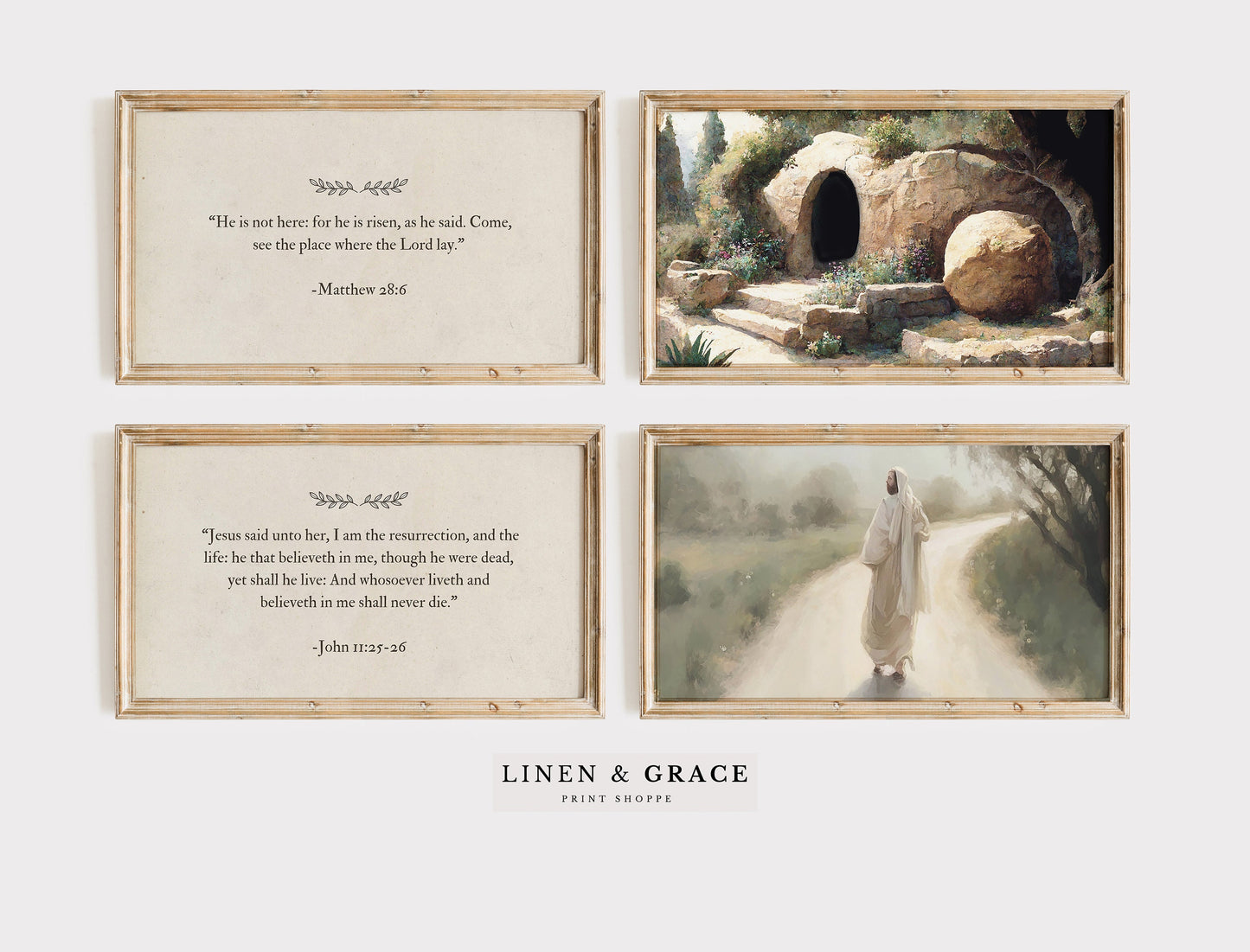 Samsung Frame TV | He is Risen | The Tomb is Empty | Frame TV Christian Art | Jesus Christ Resurrection | Easter Painting | Easter Bundle