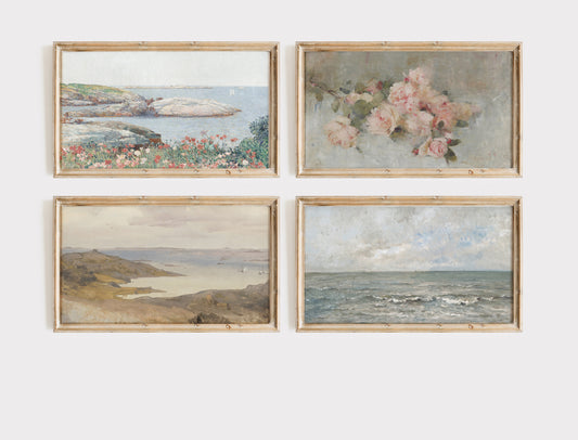 Samsung Frame TV 4 PACK | Vintage Painting Landscapes & Still Life