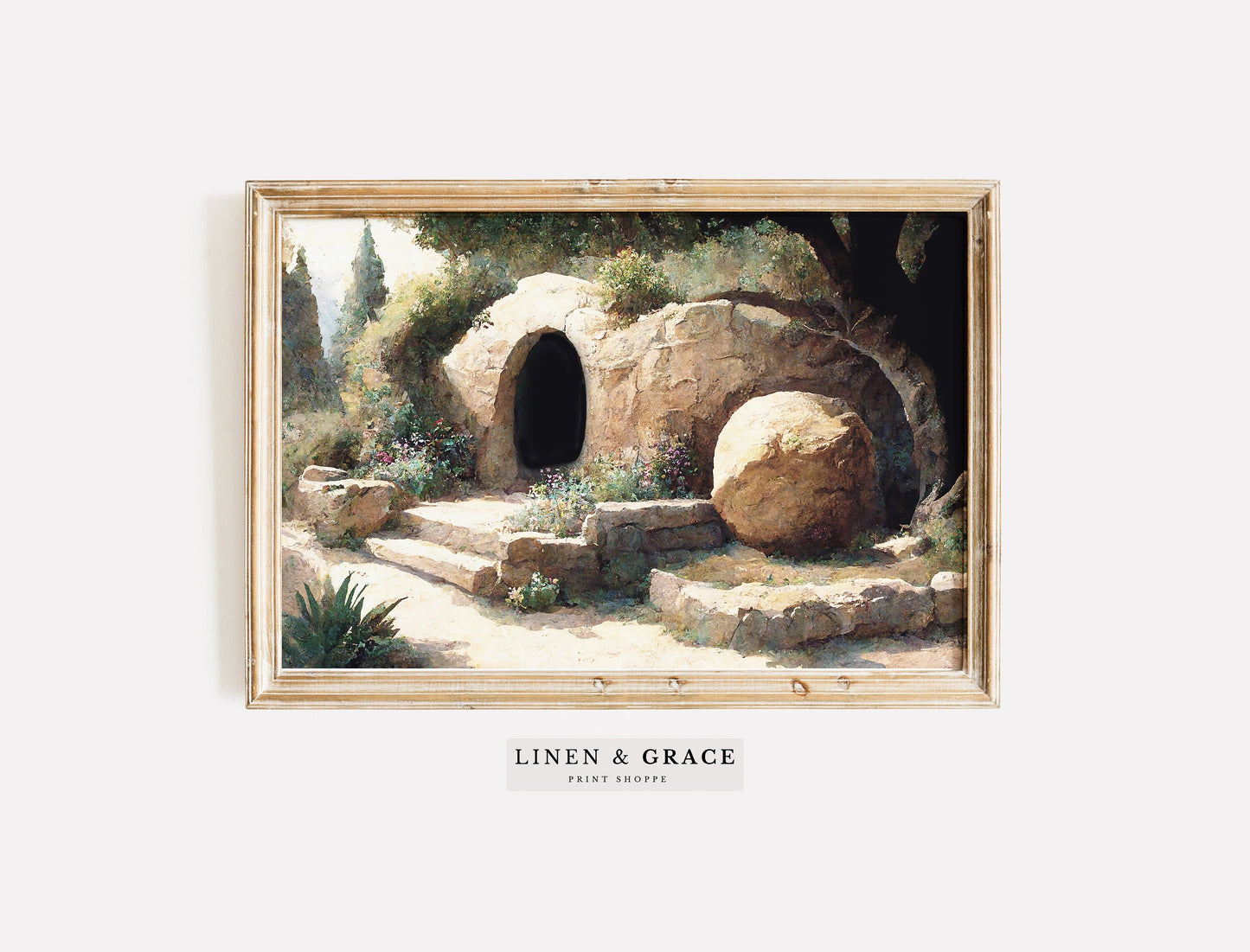 The Tomb is Empty | Easter Art Printable  | He is Risen