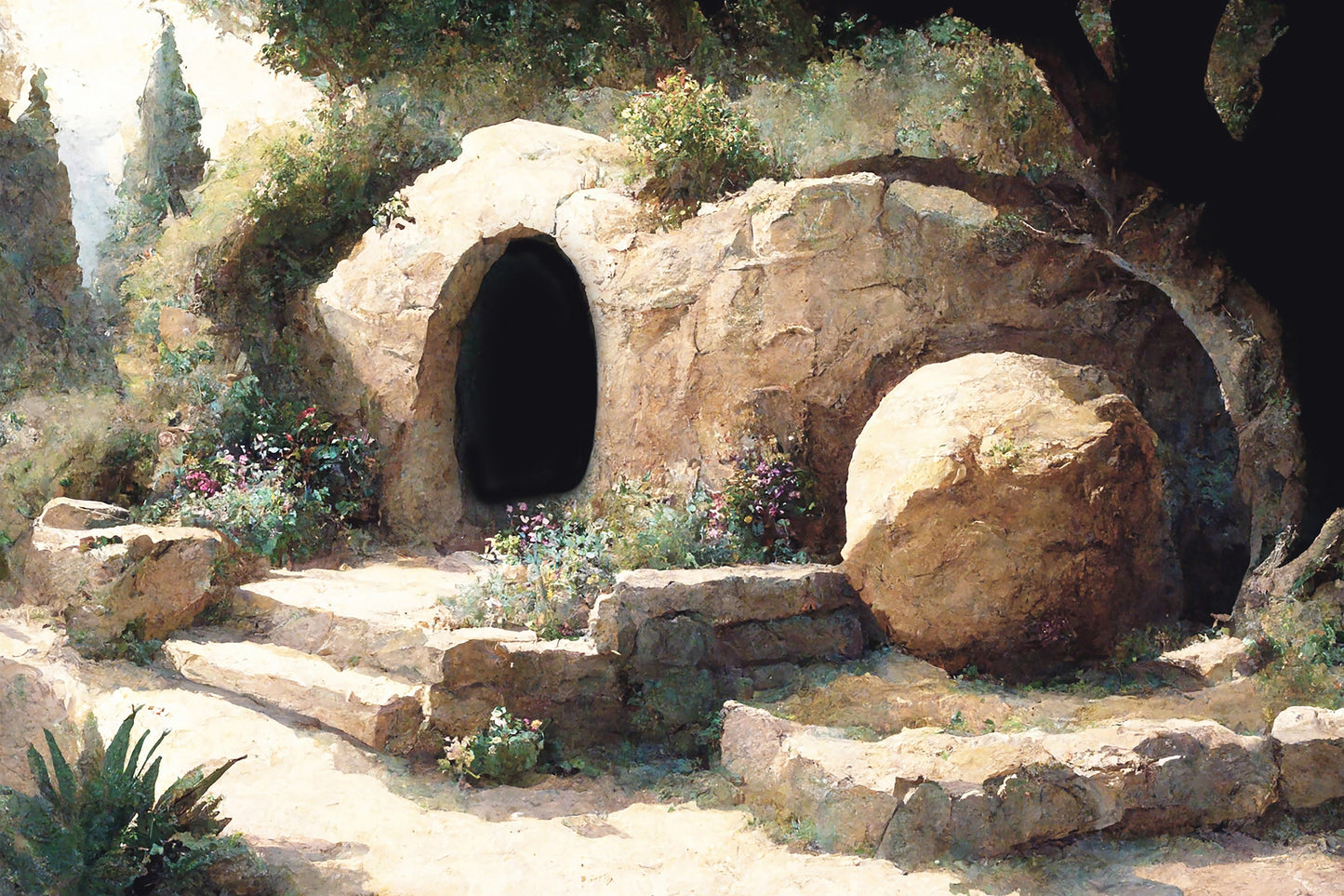 The Tomb is Empty | Easter Art Printable  | He is Risen