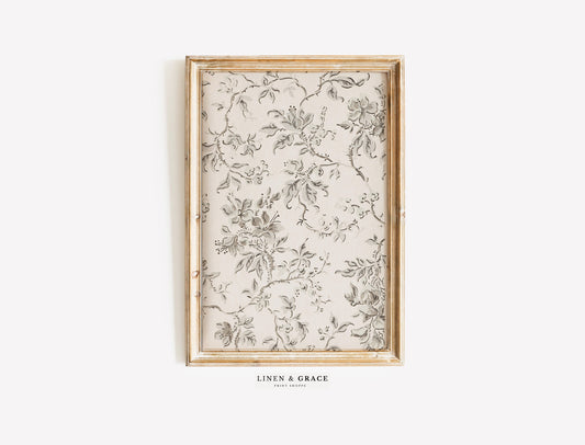 Vintage Floral Branch Pattern