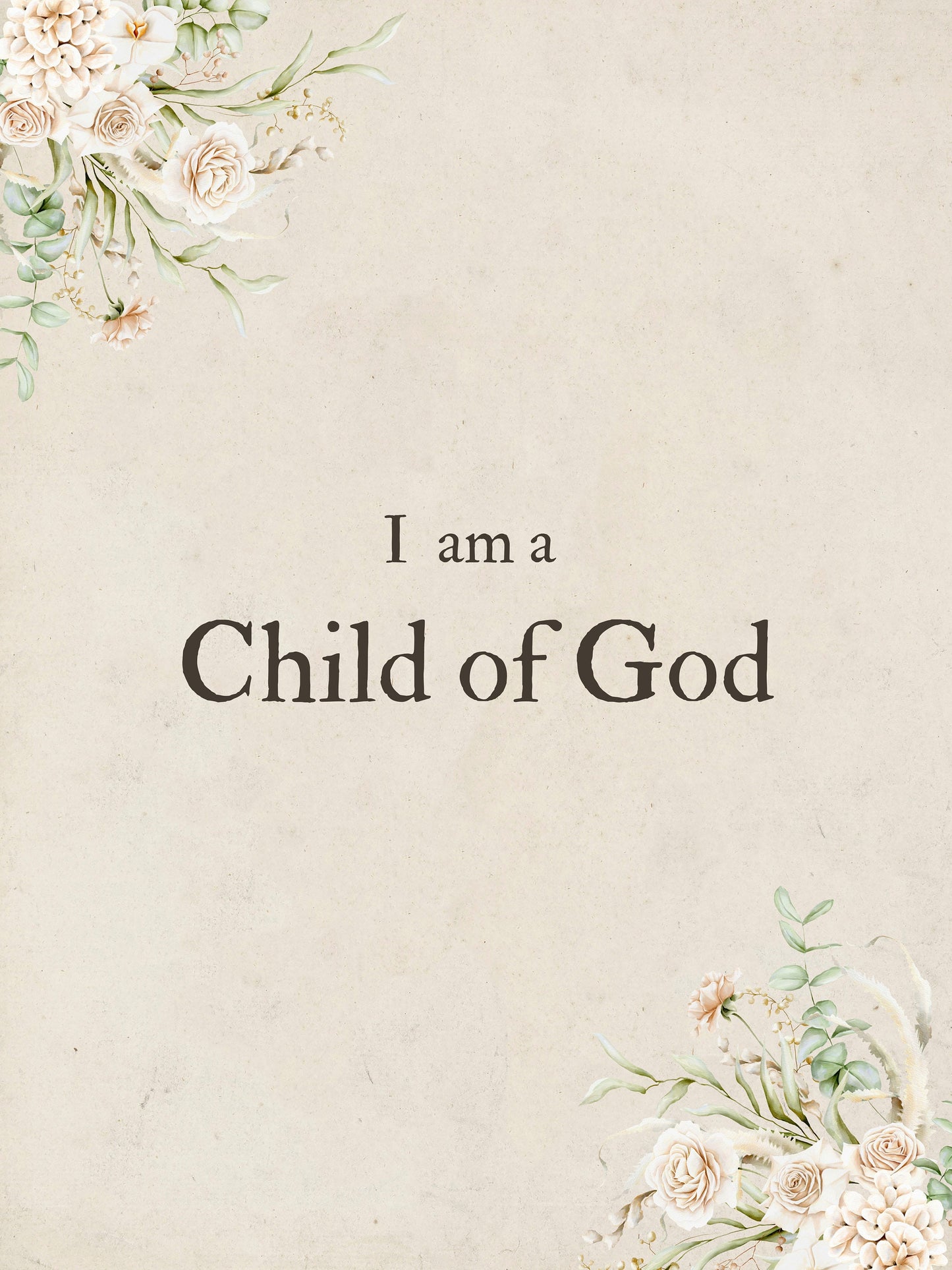 I am a Child of God Girls Room Gallery