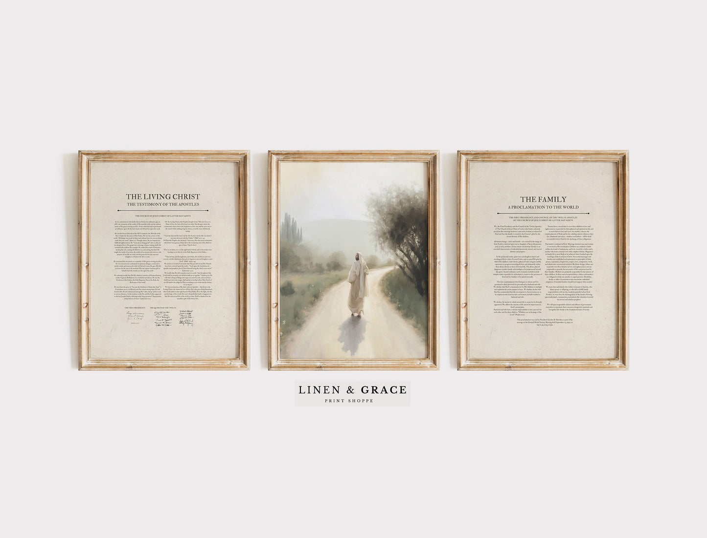 The Living Christ | The Family Proclamation |  Gallery Set of Three